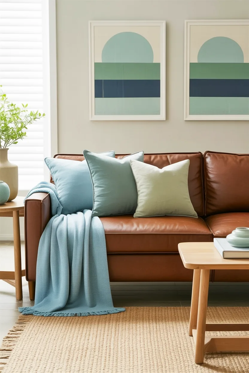 14. Try Soft Blue or Sage Accents