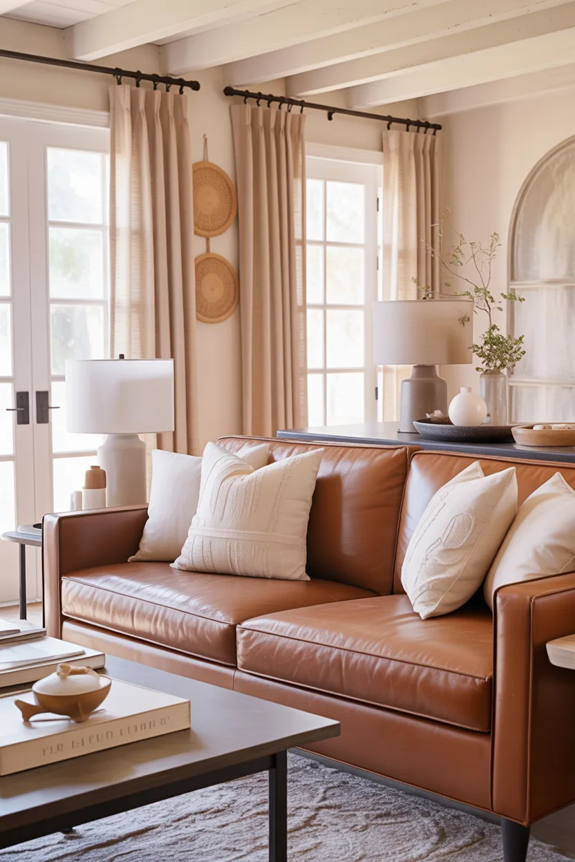 7. Neutral Curtains Keep Things Eas