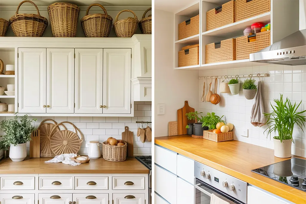 Perfect Above Kitchen Cabinet Decor Ideas to Style Empty Spaces