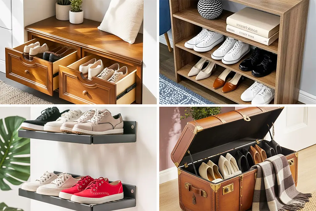 Easy Entryway Shoe Storage Ideas