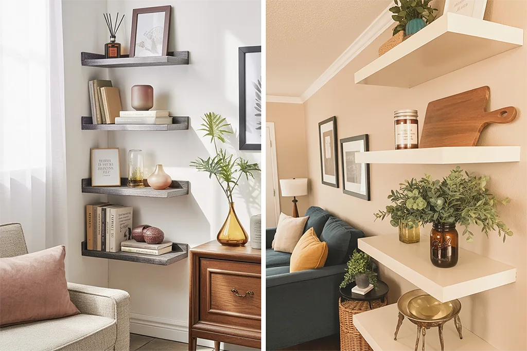 Floating Shelves Living Room Ideas