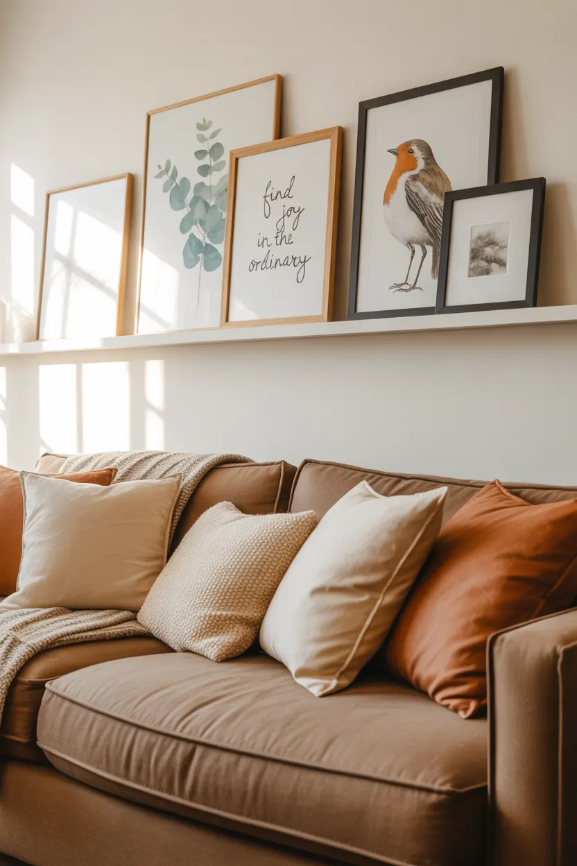 Layered Art with a Picture Ledge