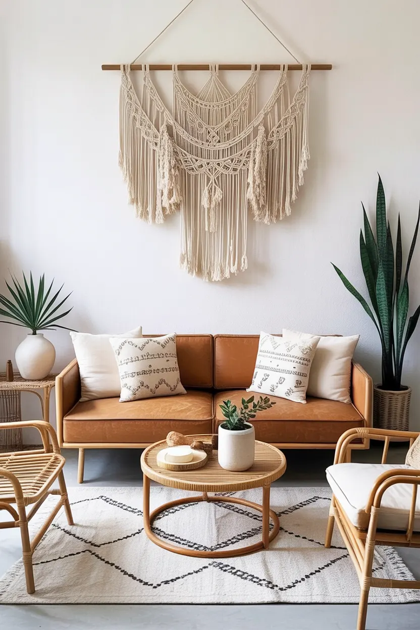 Macrame or Woven Wall Hangings for a Soft Touch