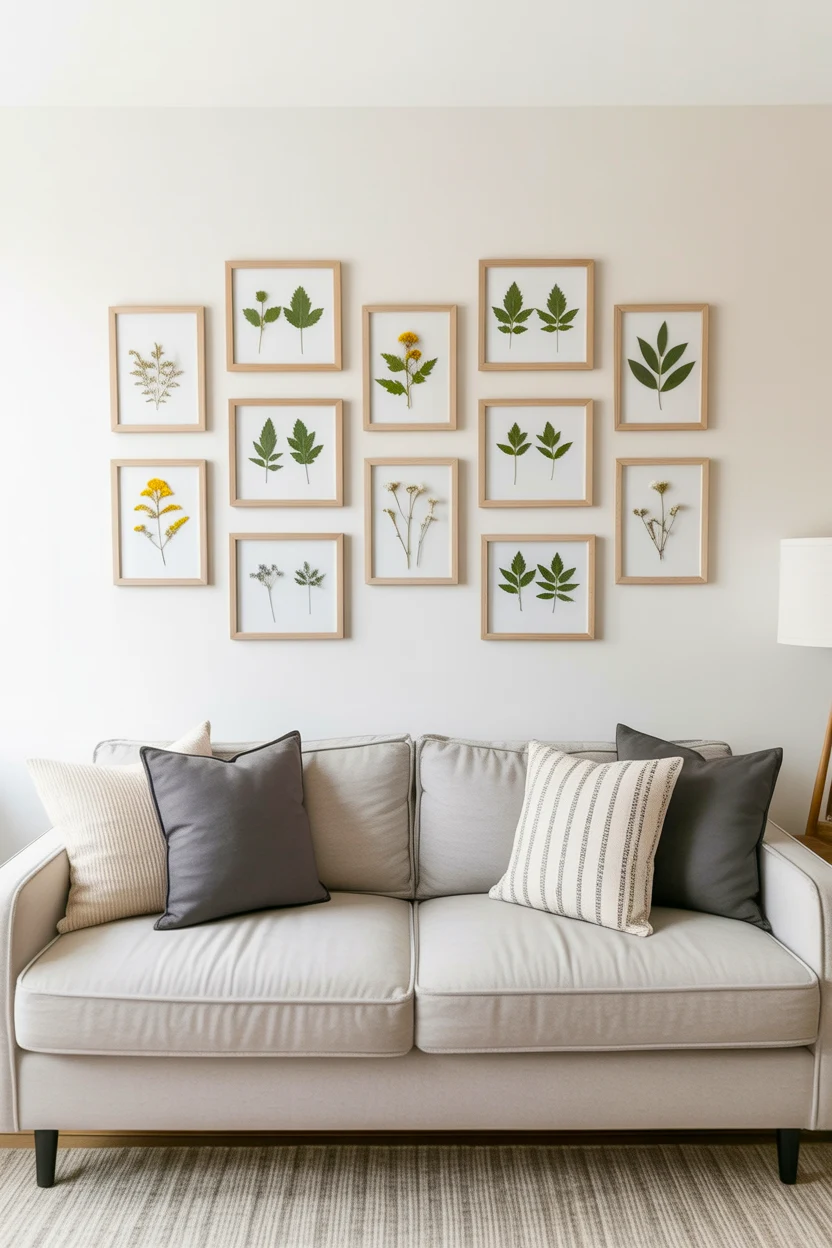Pressed Leaves in Simple Frames