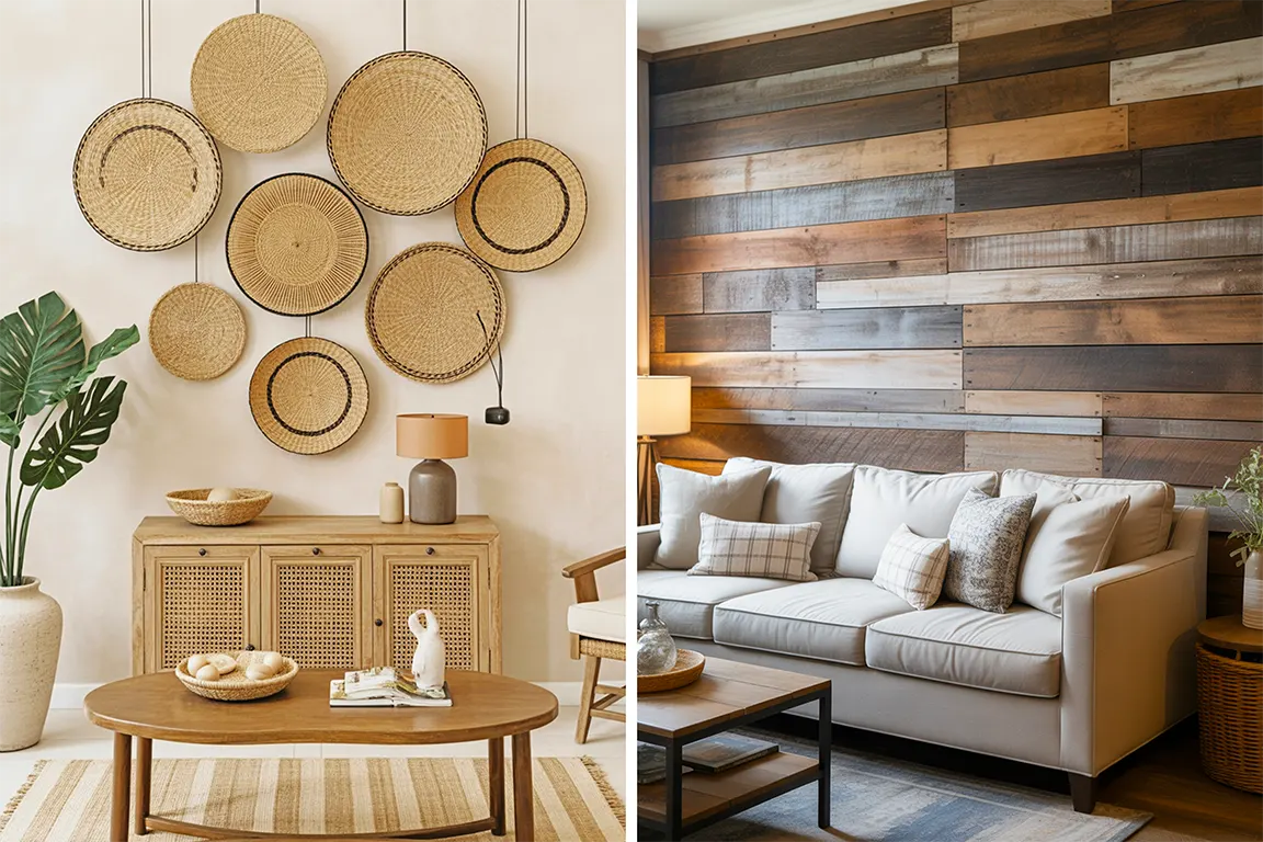 10+ Rustic Living Room Wall Decor Ideas for a Natural Look
