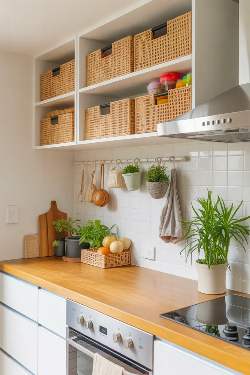 This decor design represents above kitchen cabinet decor ideas to style empty spaces