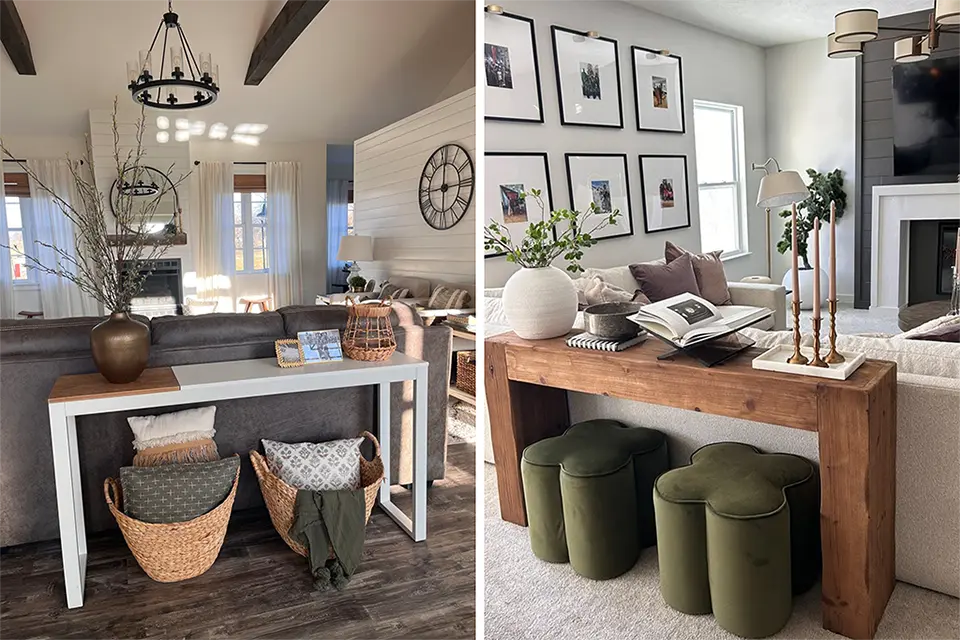 Sofa Table Decor Ideas